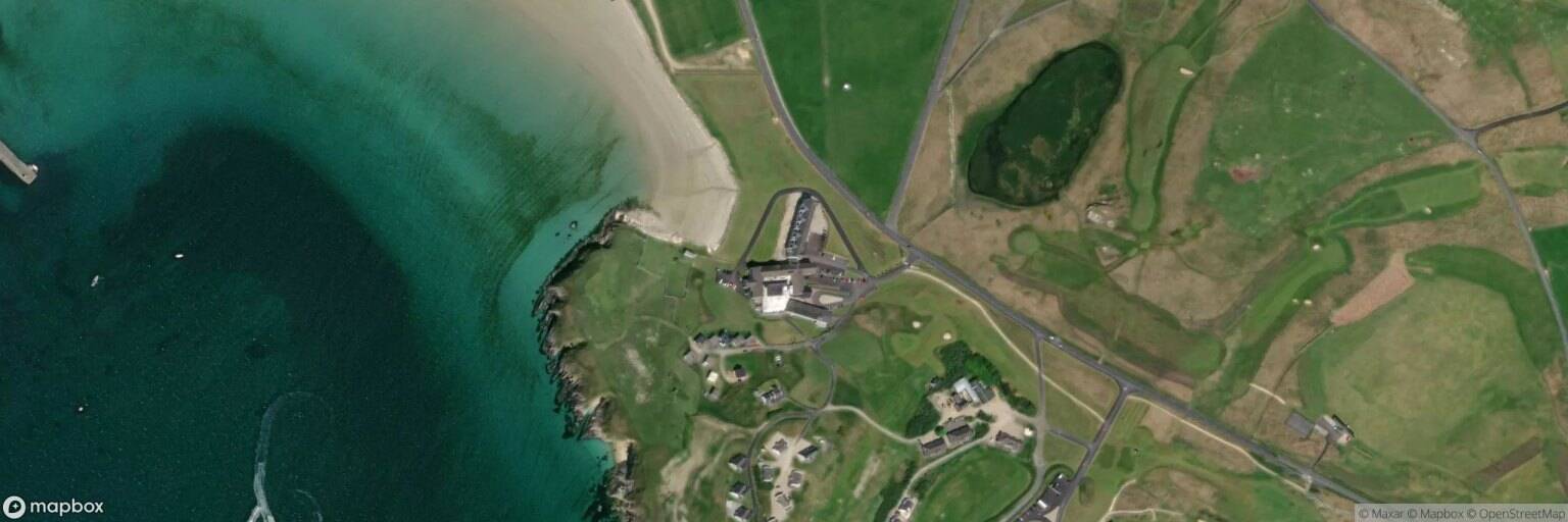 Aerial view of Rosapenna Hotel & Golf Resort, Downings