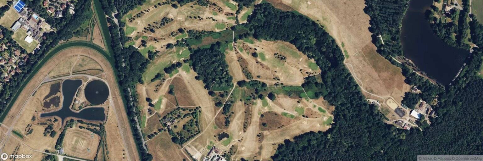 Aerial view of Royal Ascot Golf Club, Ascot