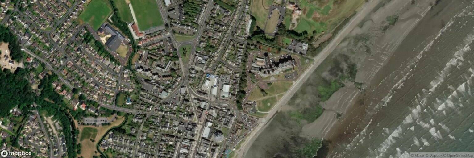 Aerial view of Royal County Down Golf Club, Newcastle