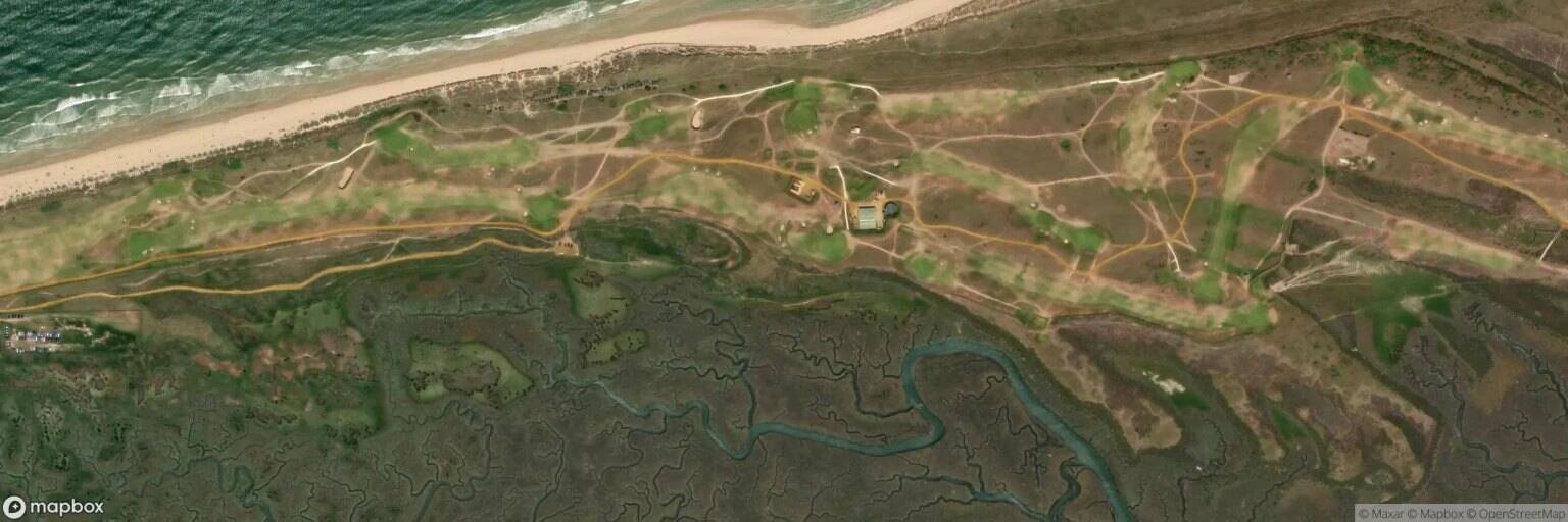 Aerial view of Royal West Norfolk Golf Club, King's Lynn