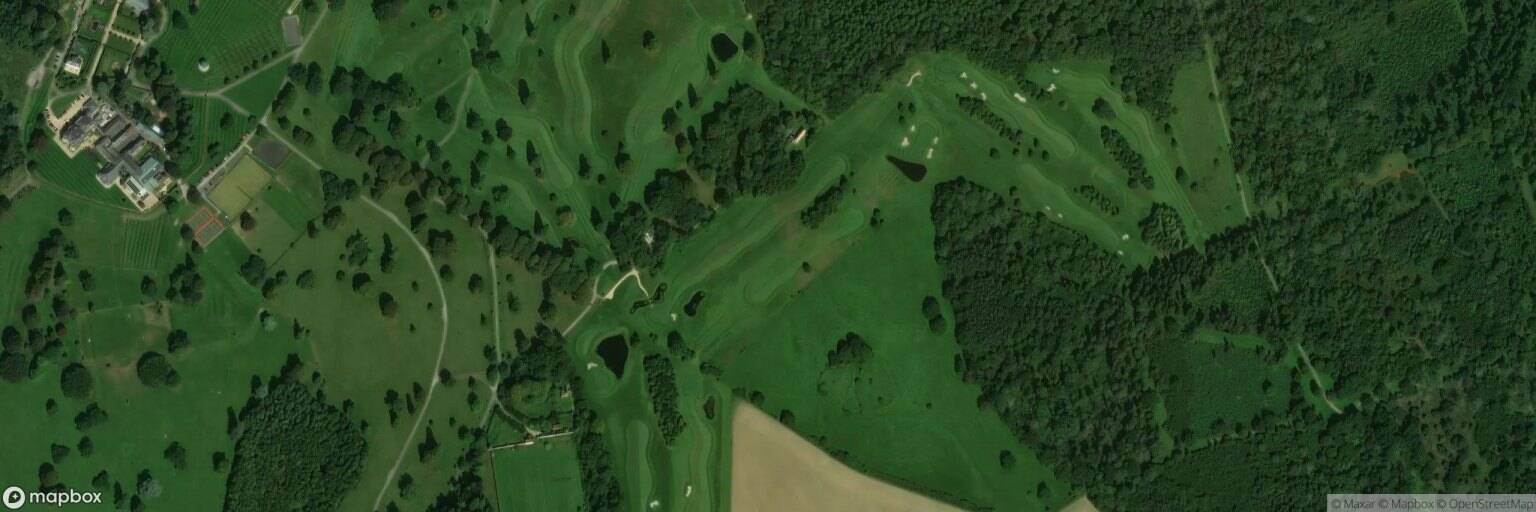 Aerial view of Rushmore Golf Club, Salisbury