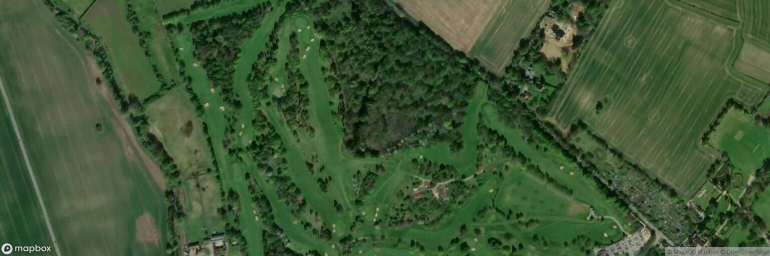 Aerial view of Saffron Walden Golf Club, Saffron Walden