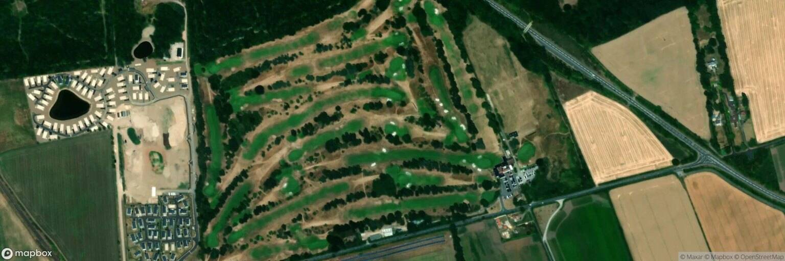 Aerial view of Selby Golf Club, Selby