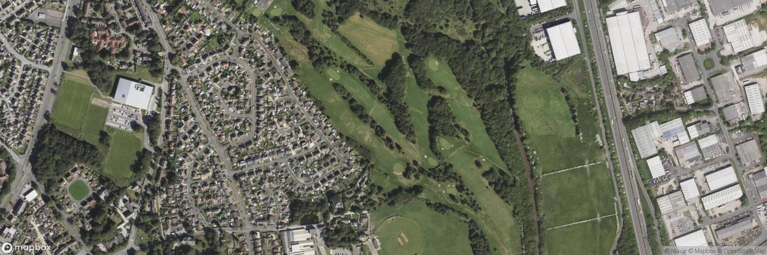 Aerial view of South Bradford Golf Course, Bradford