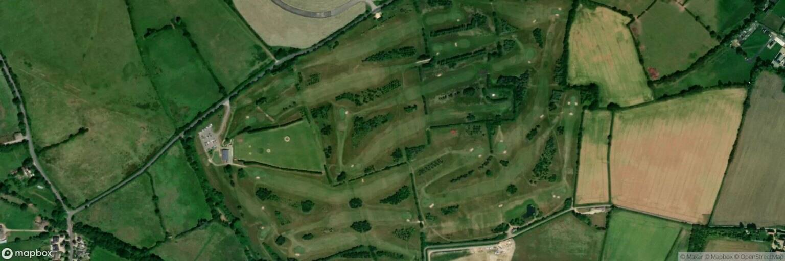 Aerial view of South Cerney Golf Course, Cirencester
