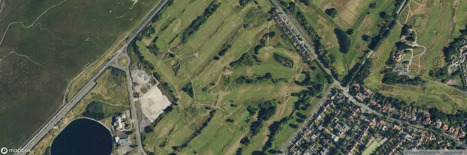 Aerial view of Southport Golf Links, Southport