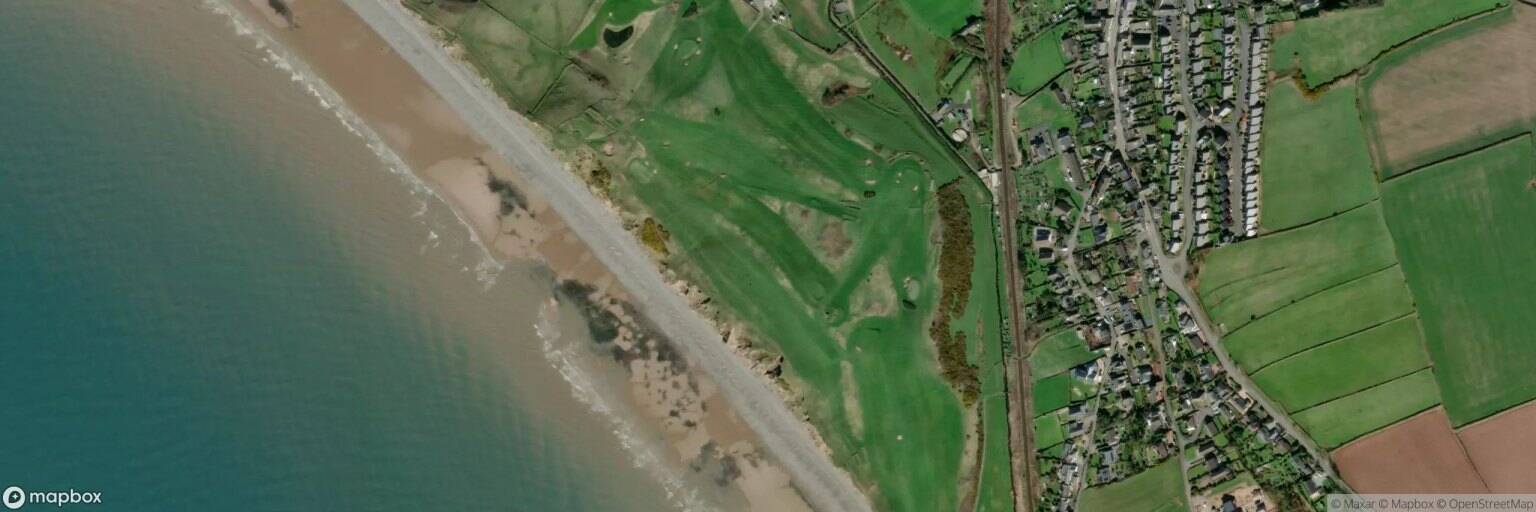 Aerial view of St. Bees School Golf Course, St Bees