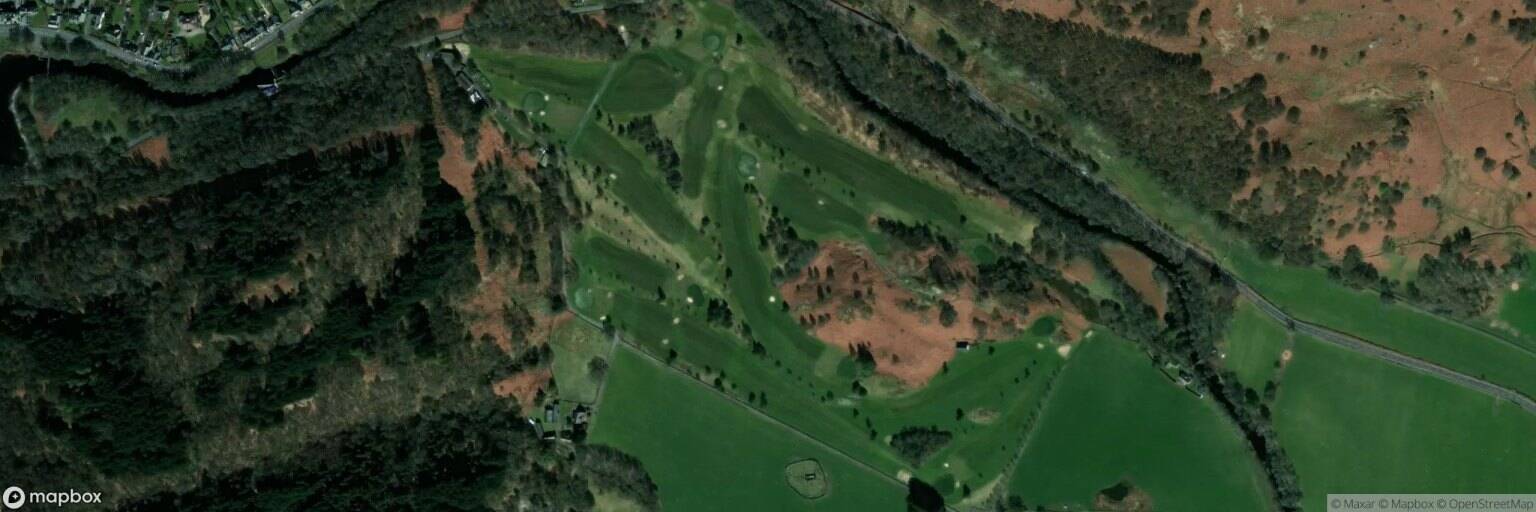 Aerial view of St Fillans Golf Club, St Fillans