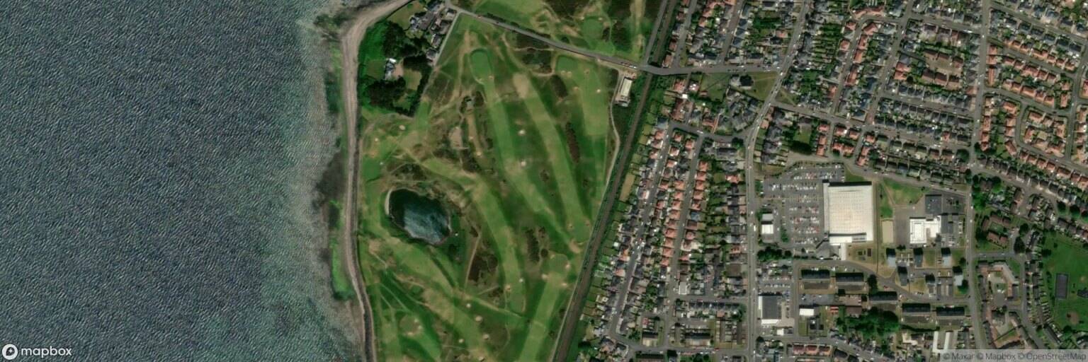 Aerial view of St. Nicholas Golf Club, Prestwick