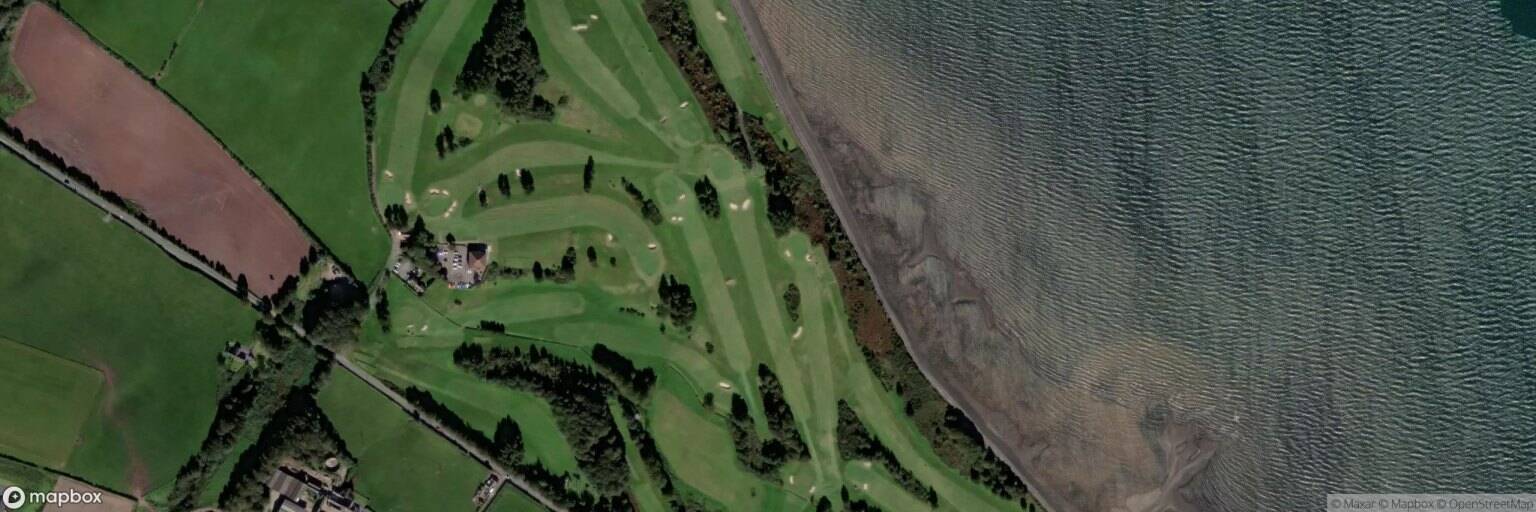 Aerial view of Stranraer Golf Club, Stranraer