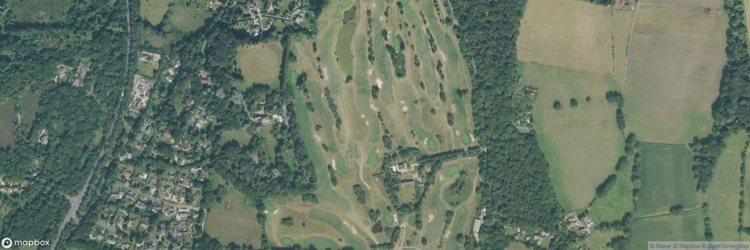 Aerial view of Sutton Green Golf Club, Guildford