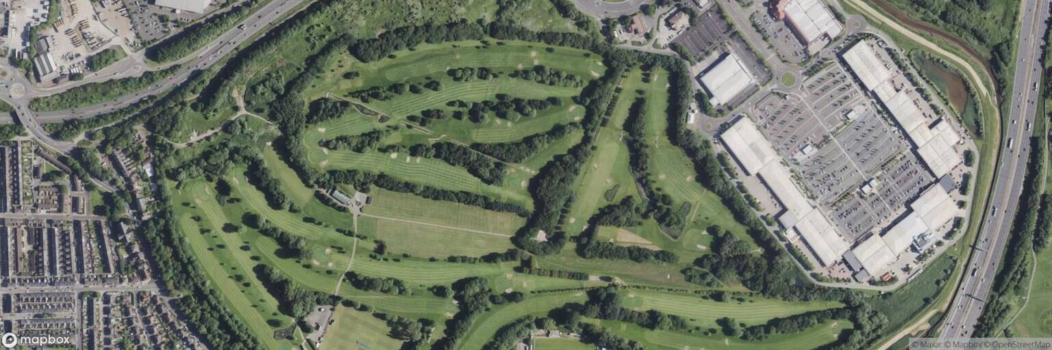 Aerial view of Teesside Golf Club, Stockton-on-Tees