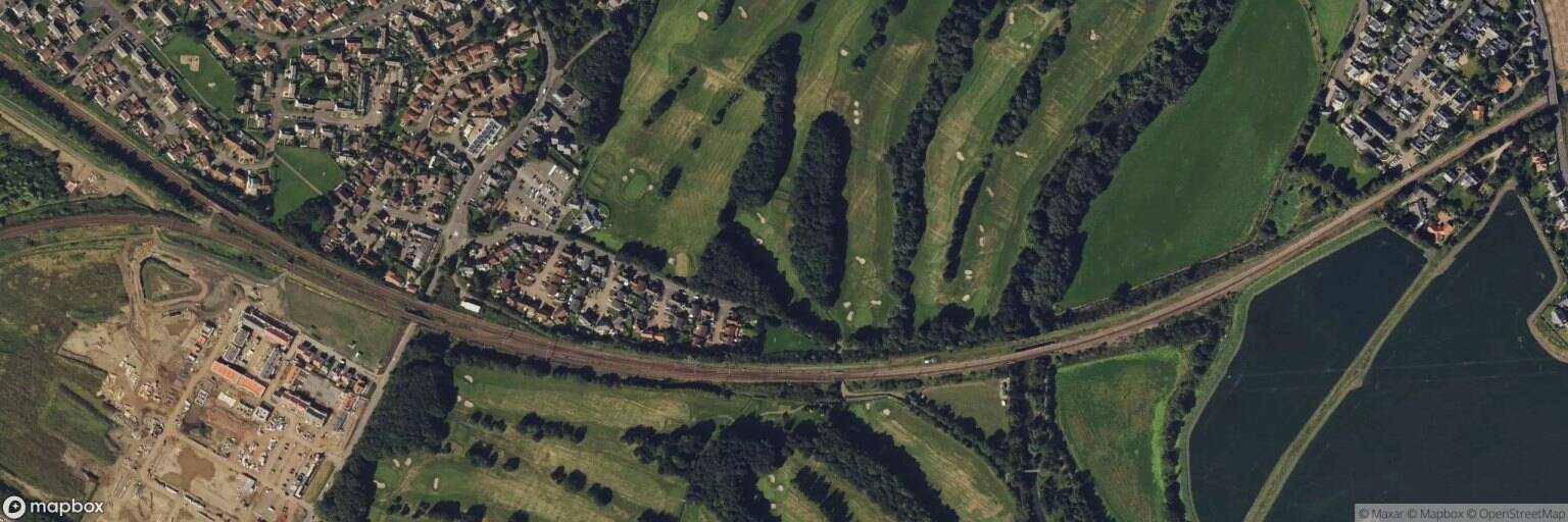 Aerial view of The Musselburgh Golf Club, Musselburgh