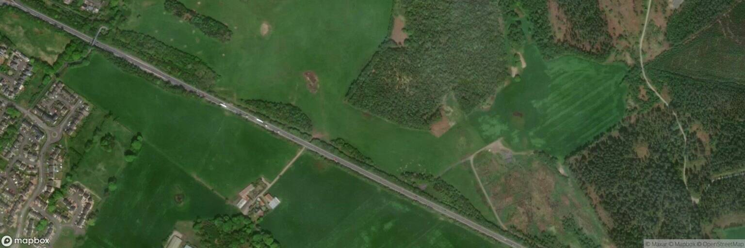 Aerial view of The Pines Golf Centre, Dumfries