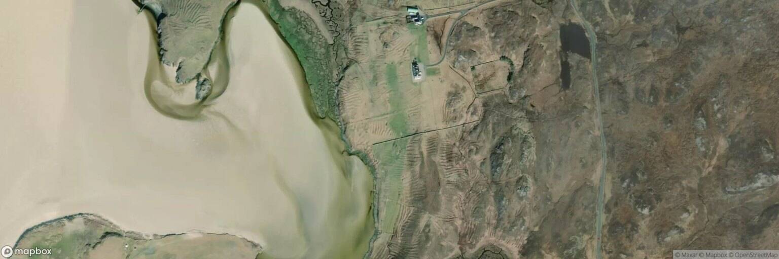 Aerial view of Uig Lodge Golf Course, Isle of Lewis