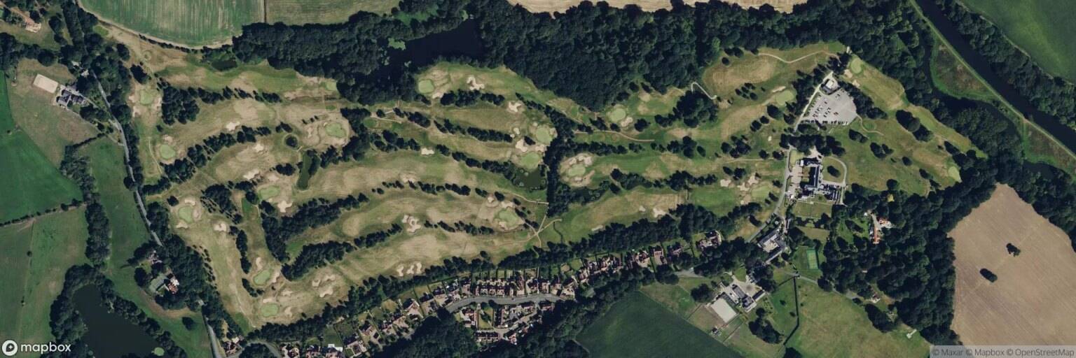 Aerial view of Vale Royal Golf Club, Northwich