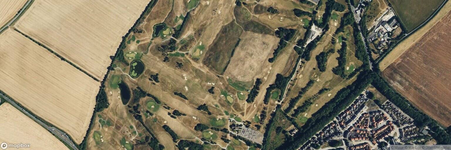 Aerial view of Weybrook Park Golf Club, Basingstoke