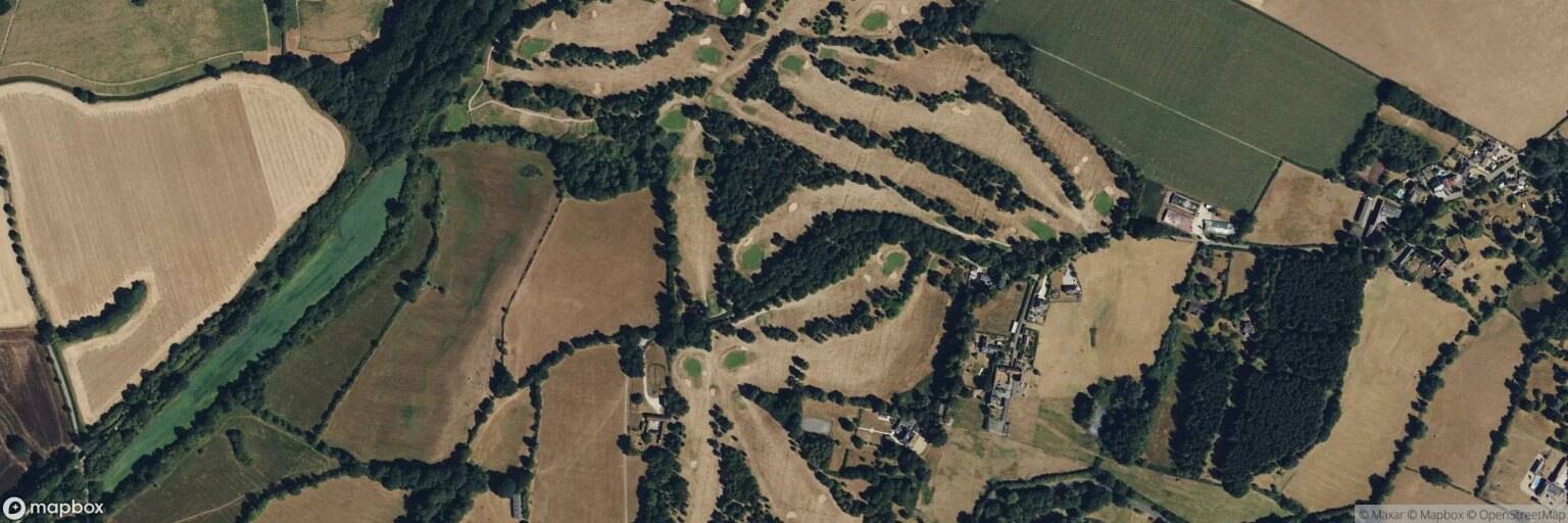 Aerial view of Whitefields Golf Course, Rugby