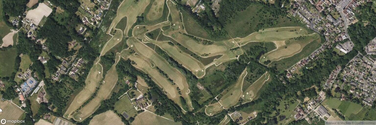 Aerial view of Wickham Park Golf Club, Fareham