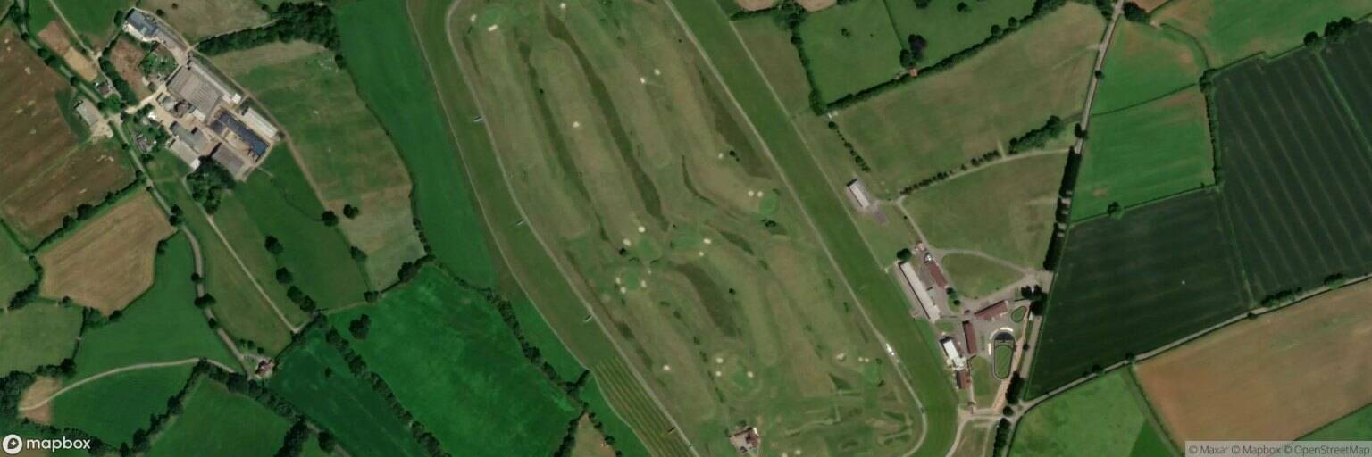 Aerial view of Wincanton Racecourse Golf, Wincanton