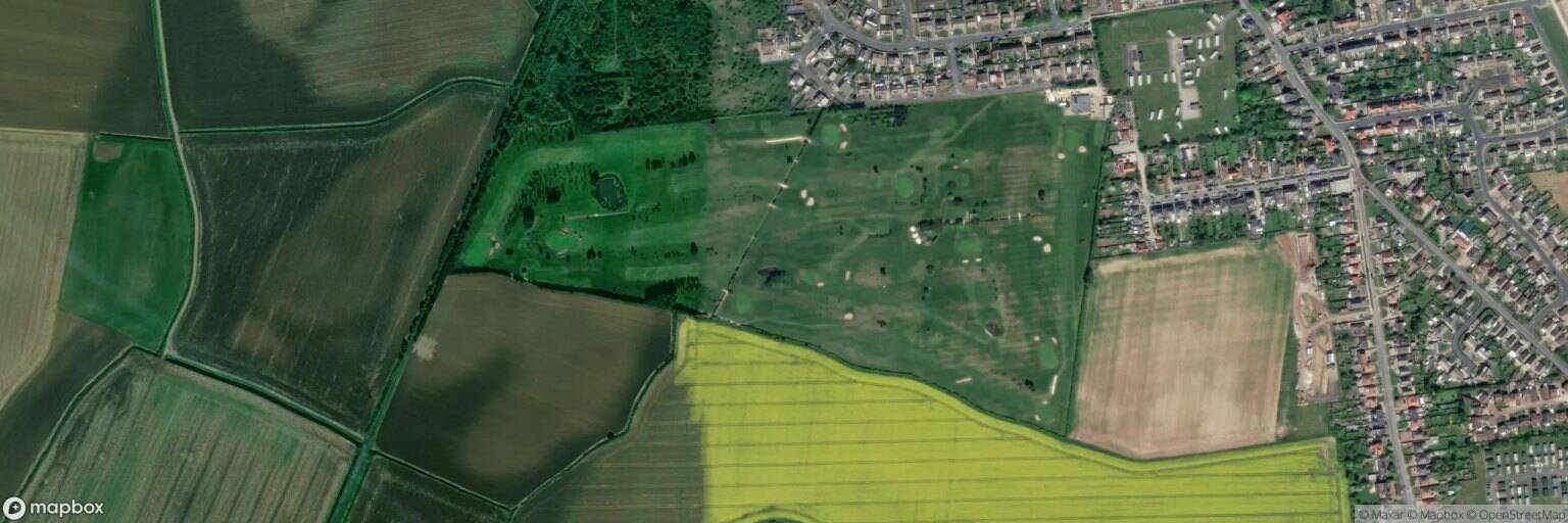 Aerial view of Withernsea Golf Club, Withernsea