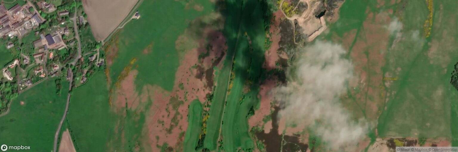 Aerial view of Wooler Golf Club, Wooler