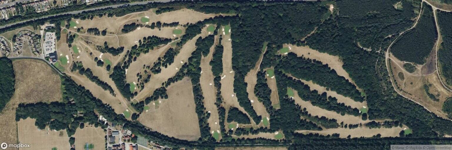 Aerial view of Worksop Golf Club, Worksop